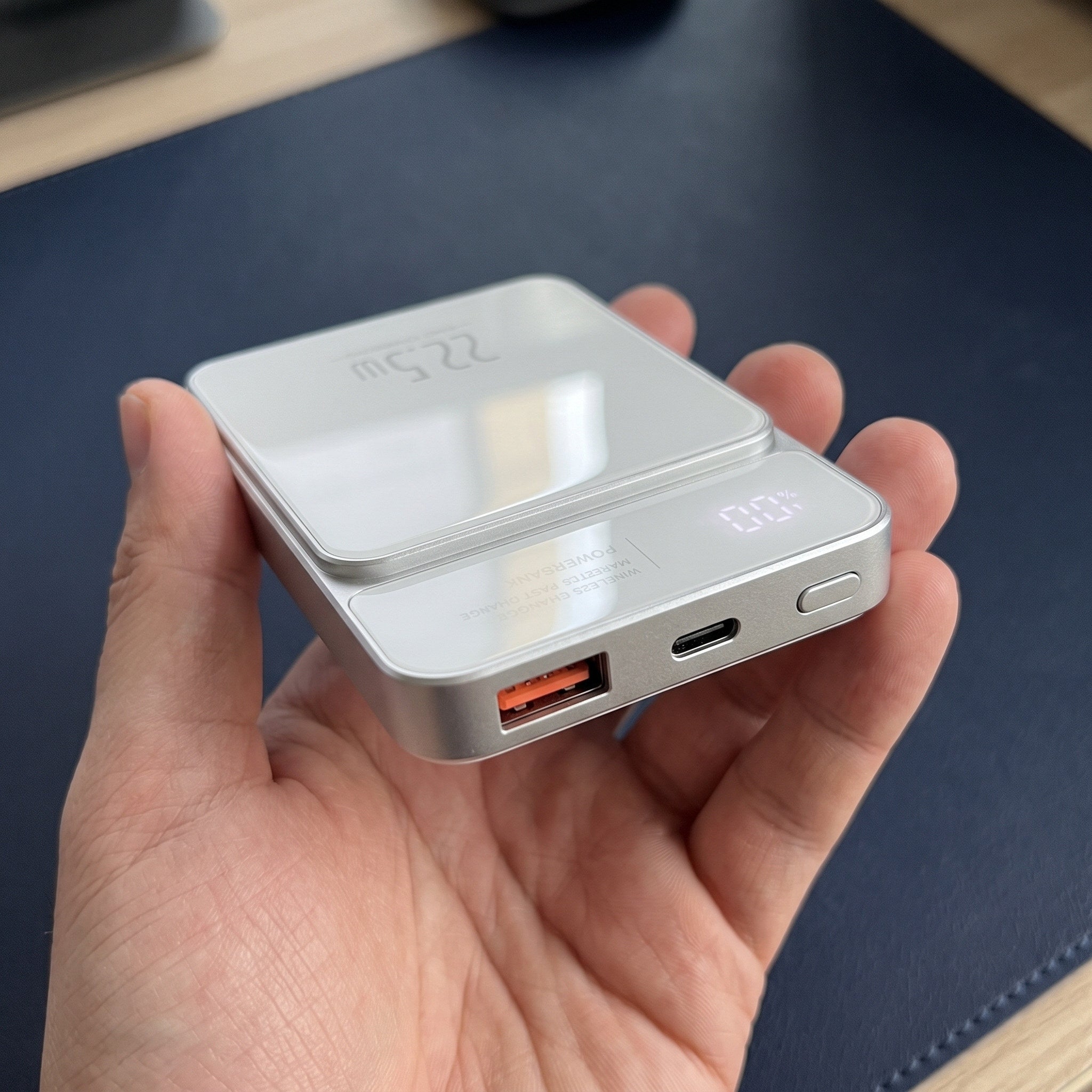 White CarryCharge port detail